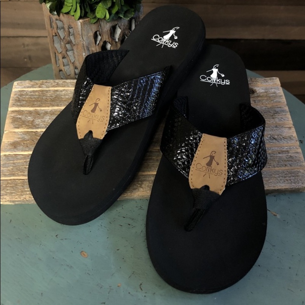 Corkys Royal Flip Flop - Black